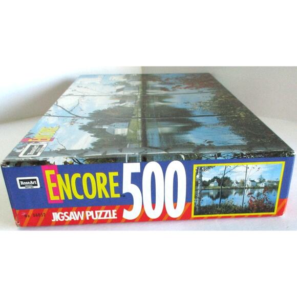 Rose Art Encore 500PC. Jigsaw Puzzle Marlow New Hampshire - Picture 5 of 6